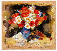 Flowers in Vase by Alexander and Wissotzky