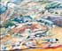 Triptych: Eastern view of Judean hills by Debbie Kampel