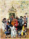 Simchat Torah at The Wailing Wall by Judith Yellin